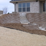 retaining wall installation in Milwaukee, WI